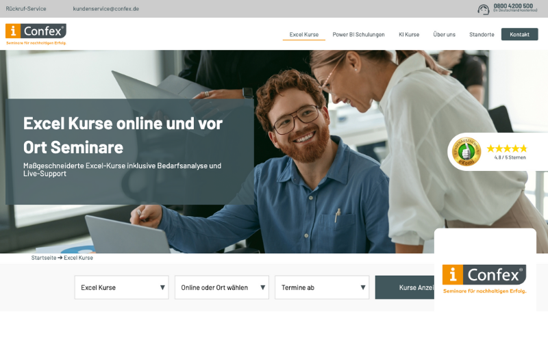 Referenz für den Relaunch einer Bildungsinstitut durch SEO Agentur in Berlin