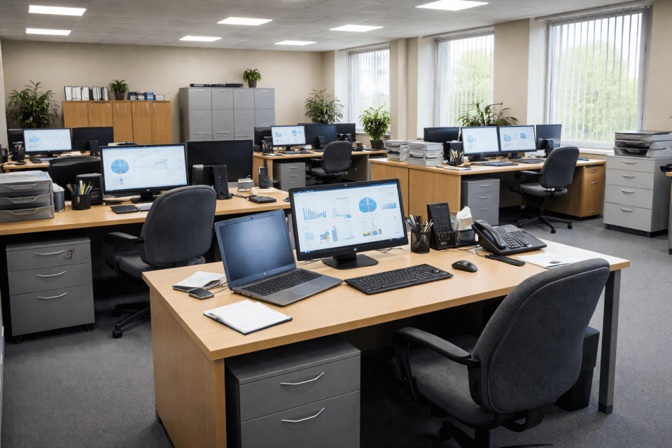 Arbeitsplätze im Büro unserer SEO Agentur in Berlin